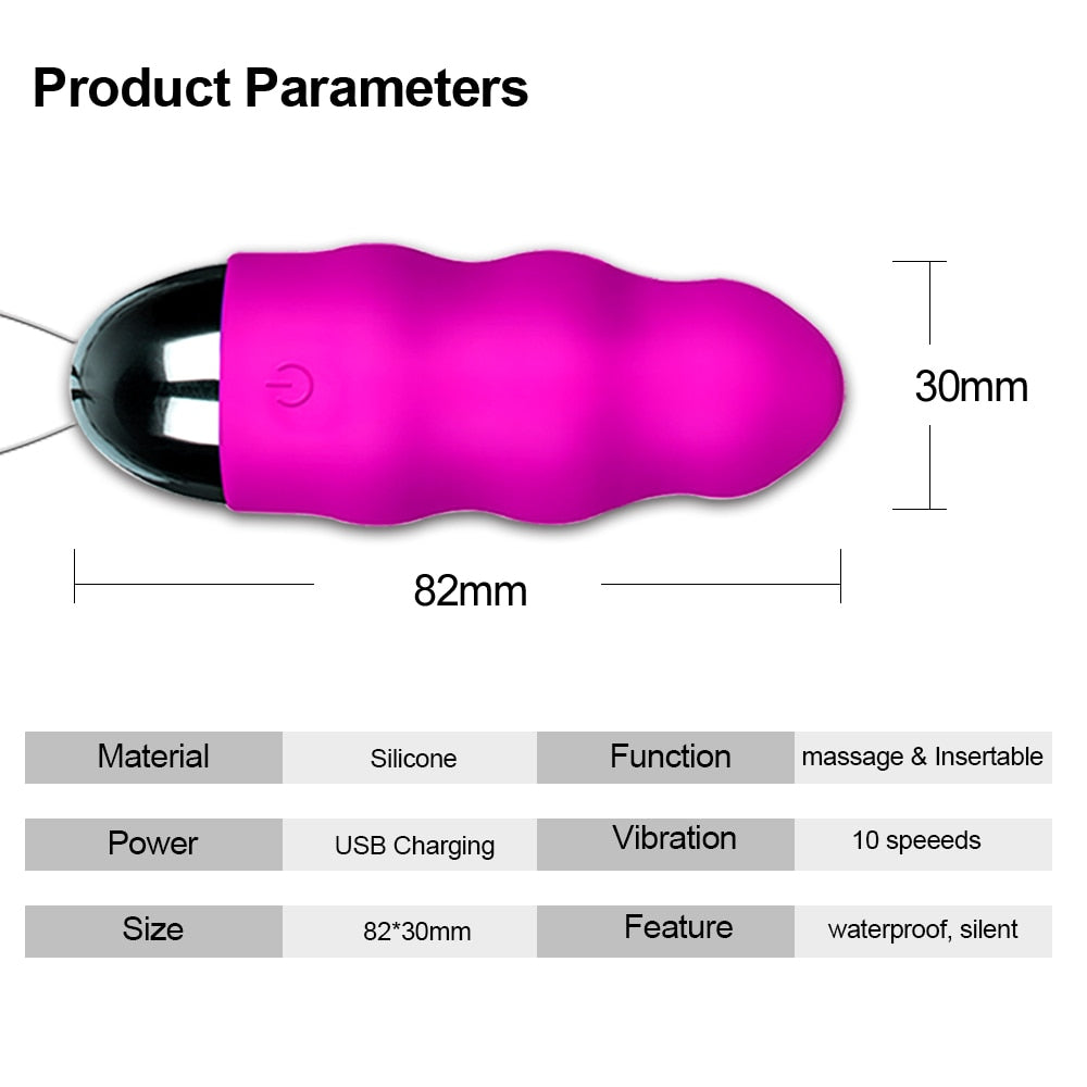 10 Speeds Vibrator Sex toys for Woman with Wireless Remote Control